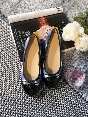 CHANEL Shallow mouth flat shoes Women--022